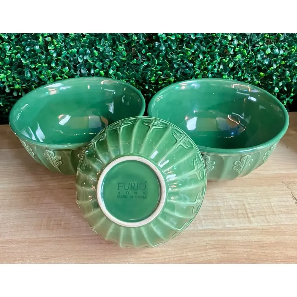 Furio Home Green Mixing Bowls